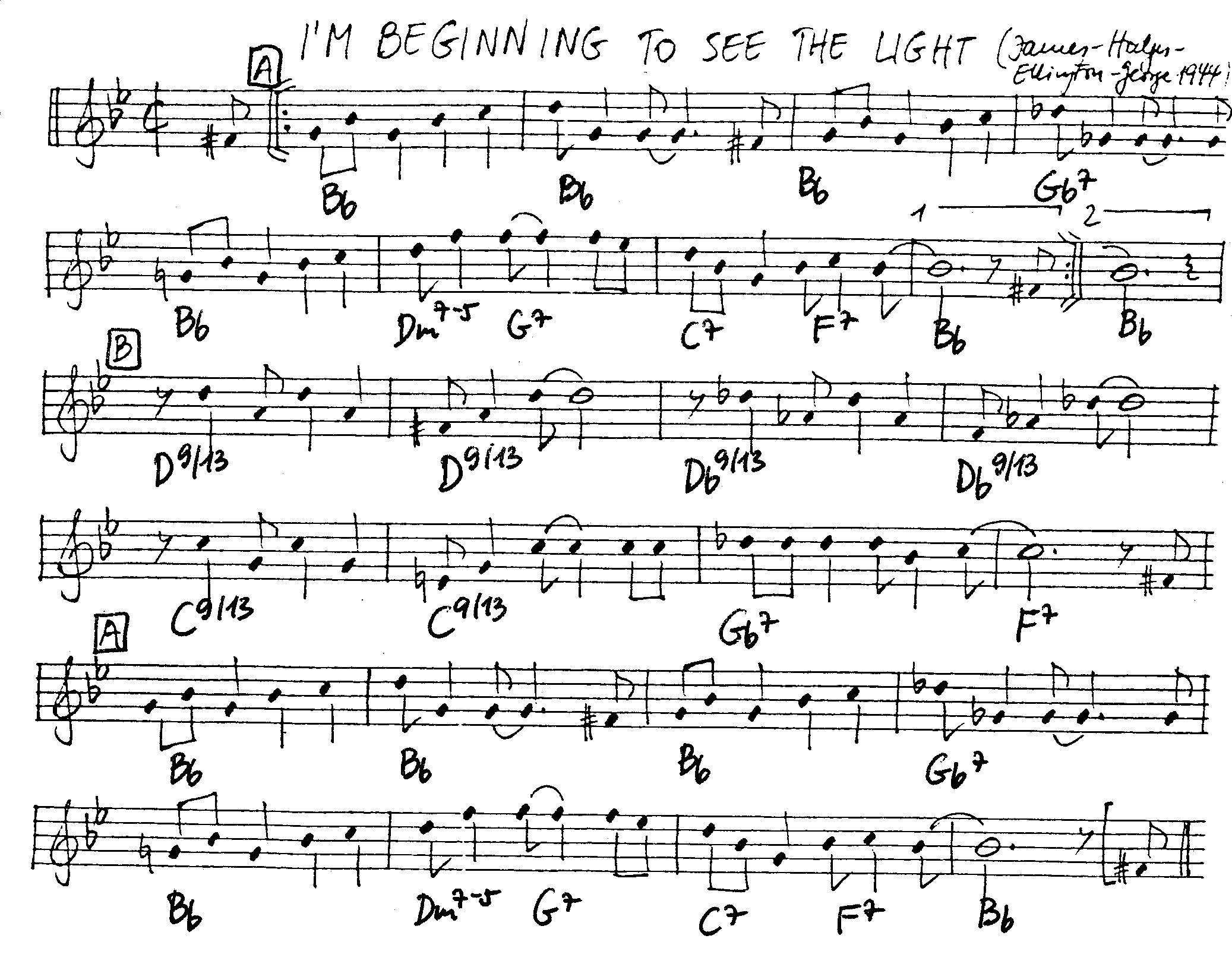 i'm beginnign to see the light leadsheet – book us for your next 20s or gatsby event